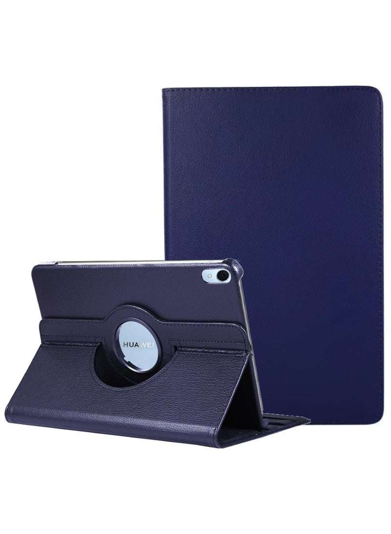 360°Rotating Case Compatible with Huawei Matepad SE 11 inch Case Cover 2024,Multi-Angle Swiveling Slim Cover Auto Wake/Sleep PU Leather Hard Back Shockproof Stand Cover (Blue) - Image 1